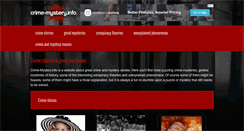 Desktop Screenshot of crime-mystery.info